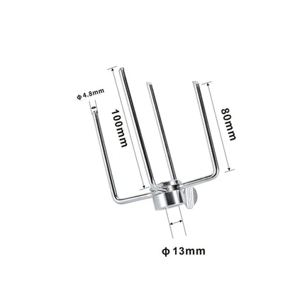 304 Stainless Steel Rotisserie Meat Forks for Round Spit Rods, 1 or 2 Pack - D-1pcs