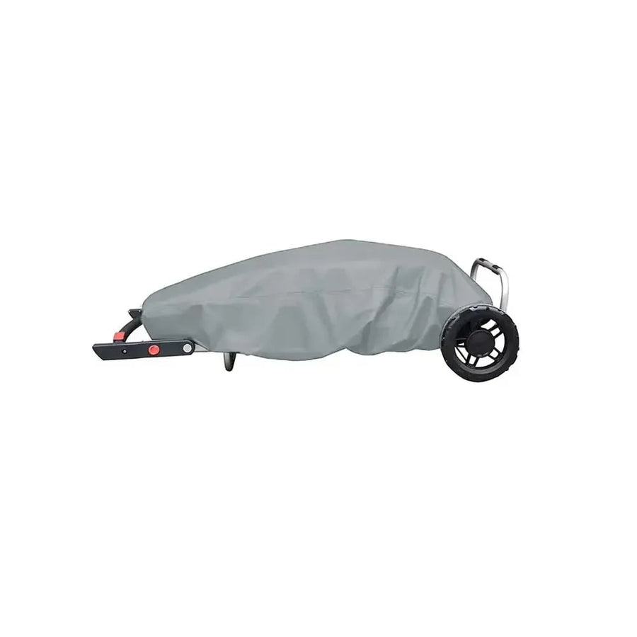 Portable Gas Grill Cover for Weber Traveler 9010001, Waterproof Polyester, Black/Grey