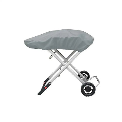 Portable Gas Grill Cover for Weber Traveler 9010001, Waterproof Polyester, Black/Grey