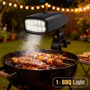 Outdoor BBQ Grill Light, 360° Rotating LED Lamp, 10 LEDs, ABS Plastic, YY-107
