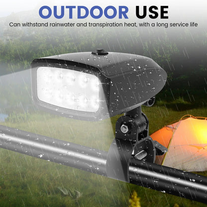 Outdoor BBQ Grill Light, 360° Rotating LED Lamp, 10 LEDs, ABS Plastic, YY-107