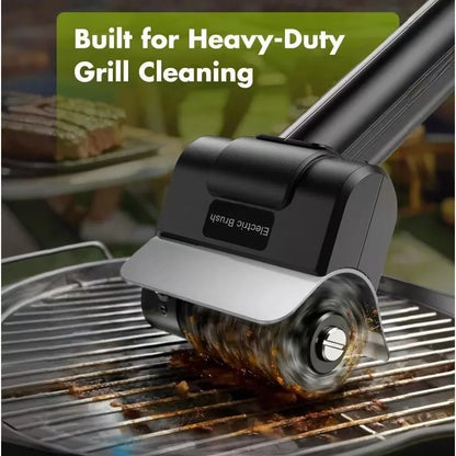 Rechargeable Electric BBQ Cleaning Brush with Stainless Steel Wire Bristles