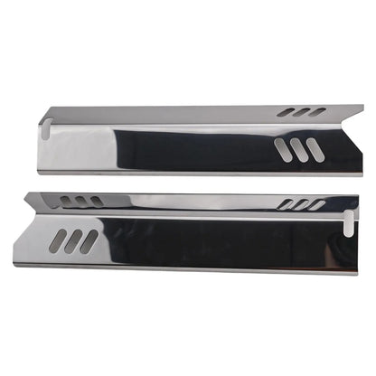 Stainless Steel BBQ Heat Tents, 4-Piece Set for Gas Grills, 15in
