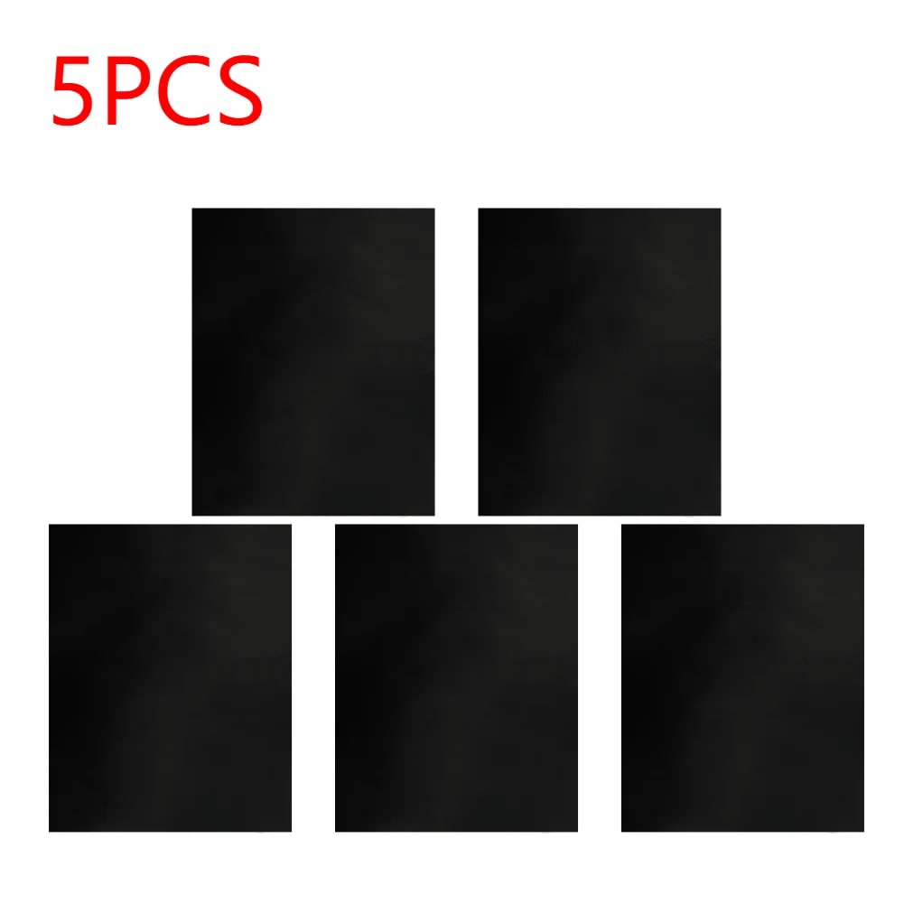 BBQ Grill Mat 40 x 33cm Teflon Non-Stick Black, 1mm - 5PCS