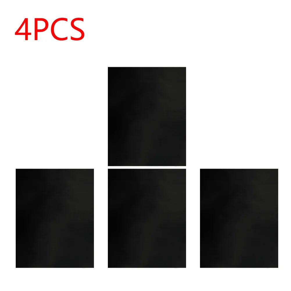 BBQ Grill Mat 40 x 33cm Teflon Non-Stick Black, 1mm - 4PCS