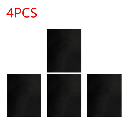 BBQ Grill Mat 40 x 33cm Teflon Non-Stick Black, 1mm - 4PCS