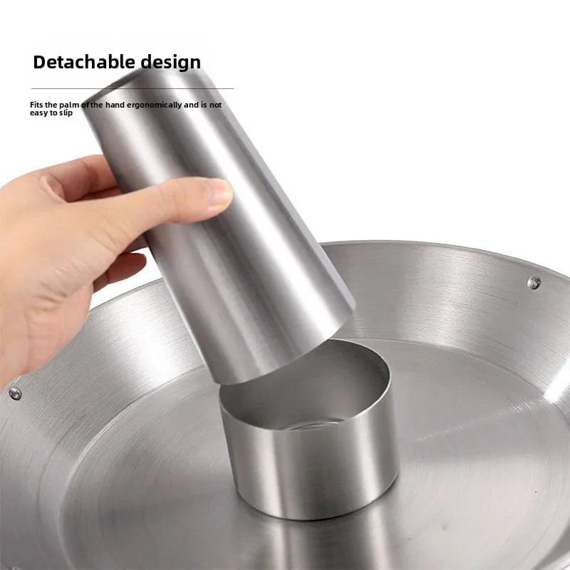 Stainless Steel Large Grilled Chicken BBQ Plate with Detachable Centre Support