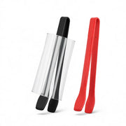 Silicone BBQ and Kitchen Tongs, 28cm Heat-Resistant Non-Slip Food Tongs