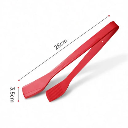 Silicone BBQ and Kitchen Tongs, 28cm Heat-Resistant Non-Slip Food Tongs