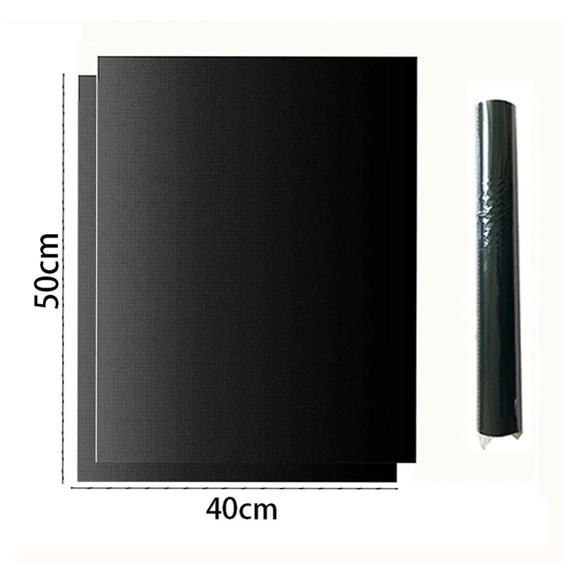 PTFE-Coated BBQ Grill, Oven and Air Fryer Liner Mat, Reusable, Cut-to-Size - 40x50cm