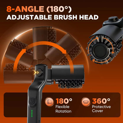 YTYIN Electric BBQ Grill Brush, Cordless USB Cleaner with 3-Speed Adjustable Head
