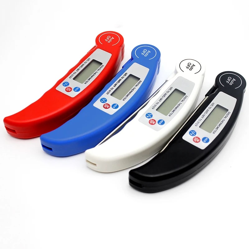 VanKood Foldable Digital BBQ Meat Thermometer, -50 to 300°C, 0.1°C Resolution