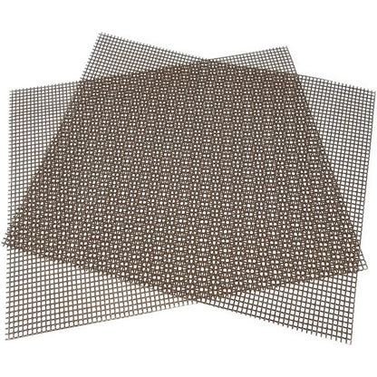 Non-Stick BBQ Grill Mesh Mat, Reusable Teflon Liner, Multiple Sizes