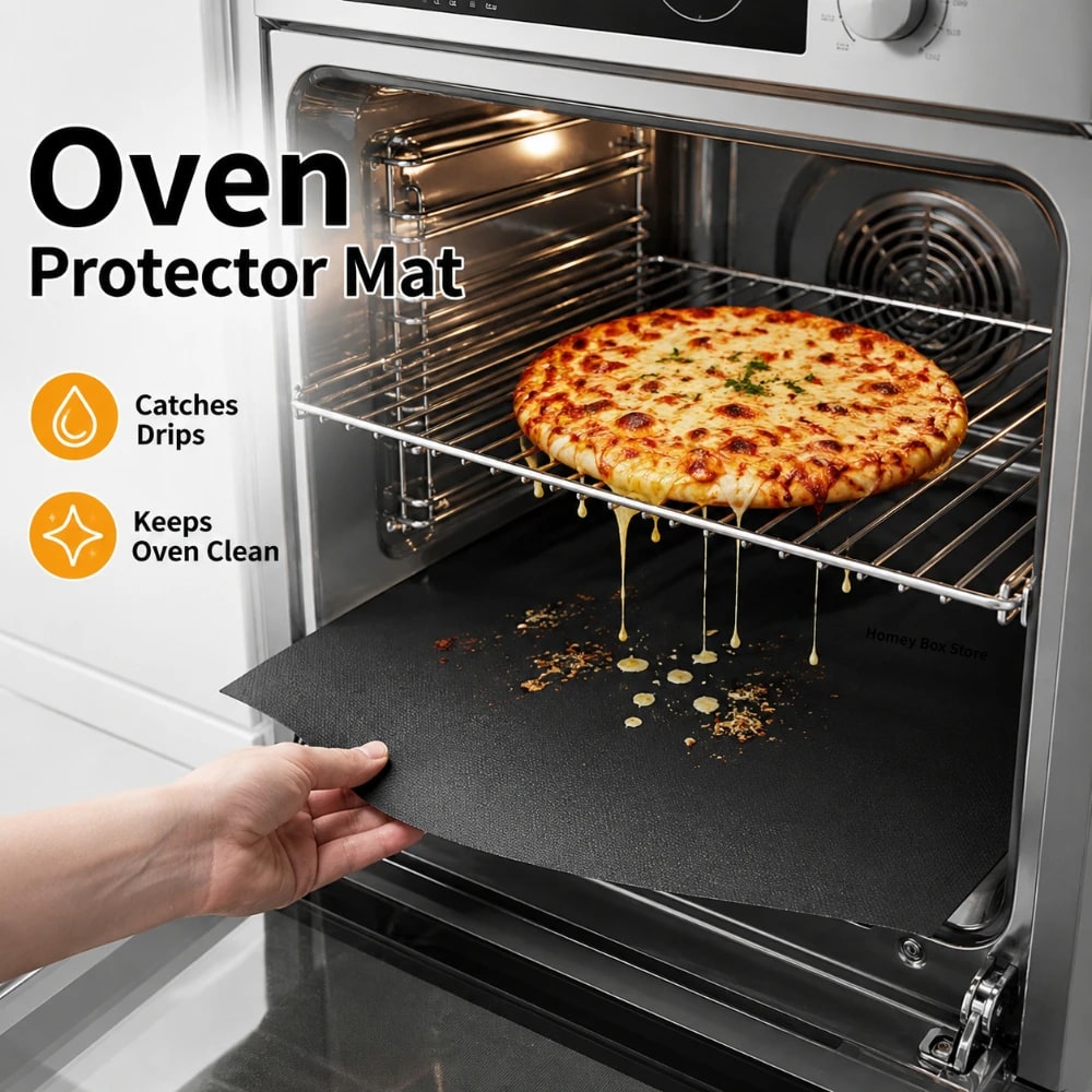 Reusable Non-Stick Oven Liner and BBQ Grill Mat, 33 x 40 cm to 40 x 60 cm