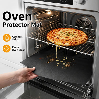 Reusable Non-Stick Oven Liner and BBQ Grill Mat, 33 x 40 cm to 40 x 60 cm
