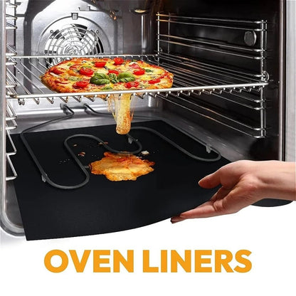 Reusable Non-Stick Oven Liner and BBQ Grill Mat, 33 x 40 cm to 40 x 60 cm