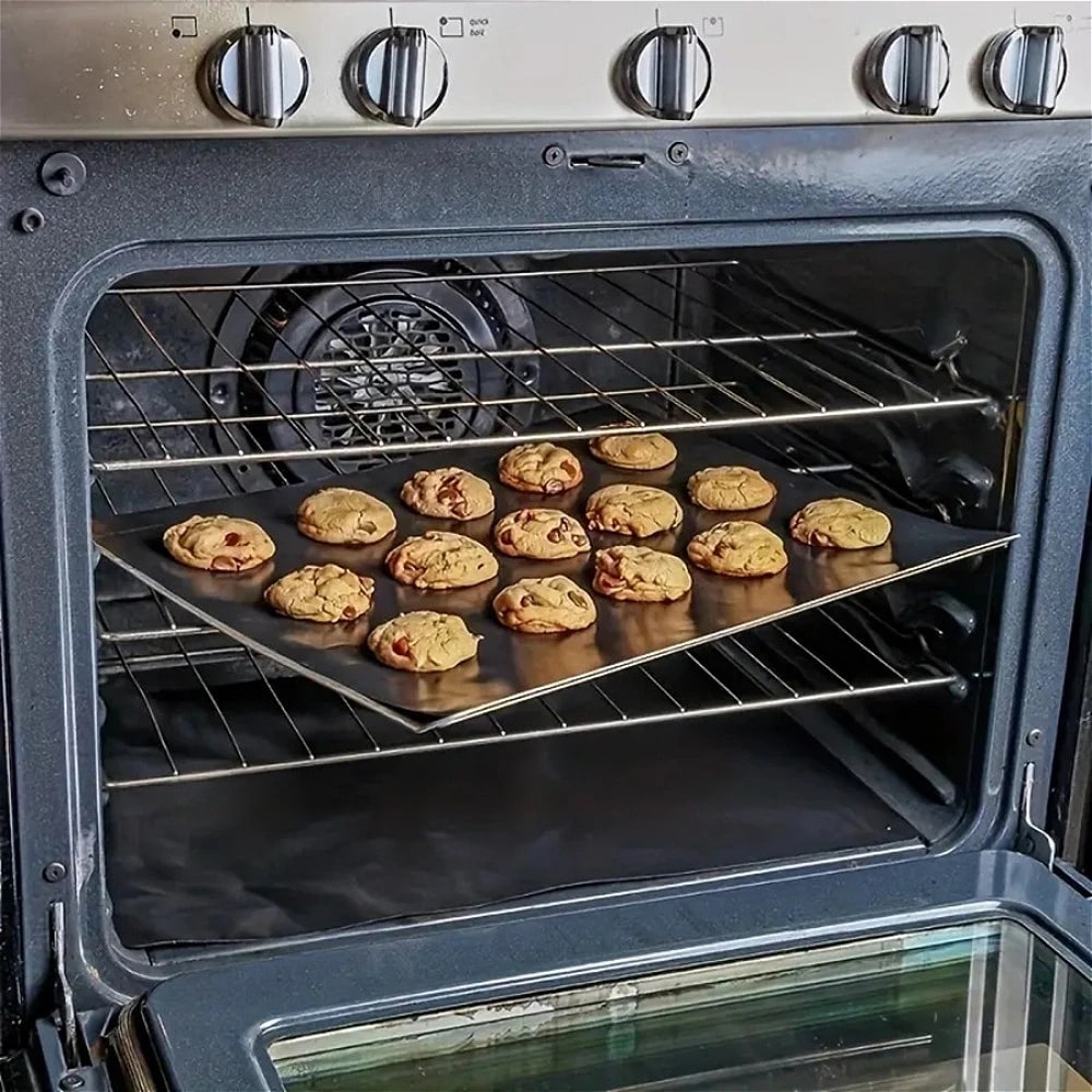 Reusable Non-Stick Oven Liner and BBQ Grill Mat, 33 x 40 cm to 40 x 60 cm
