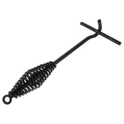bbqdeals 26cm Black Dutch Oven Lid Lifter with Spiral Handle for BBQ and