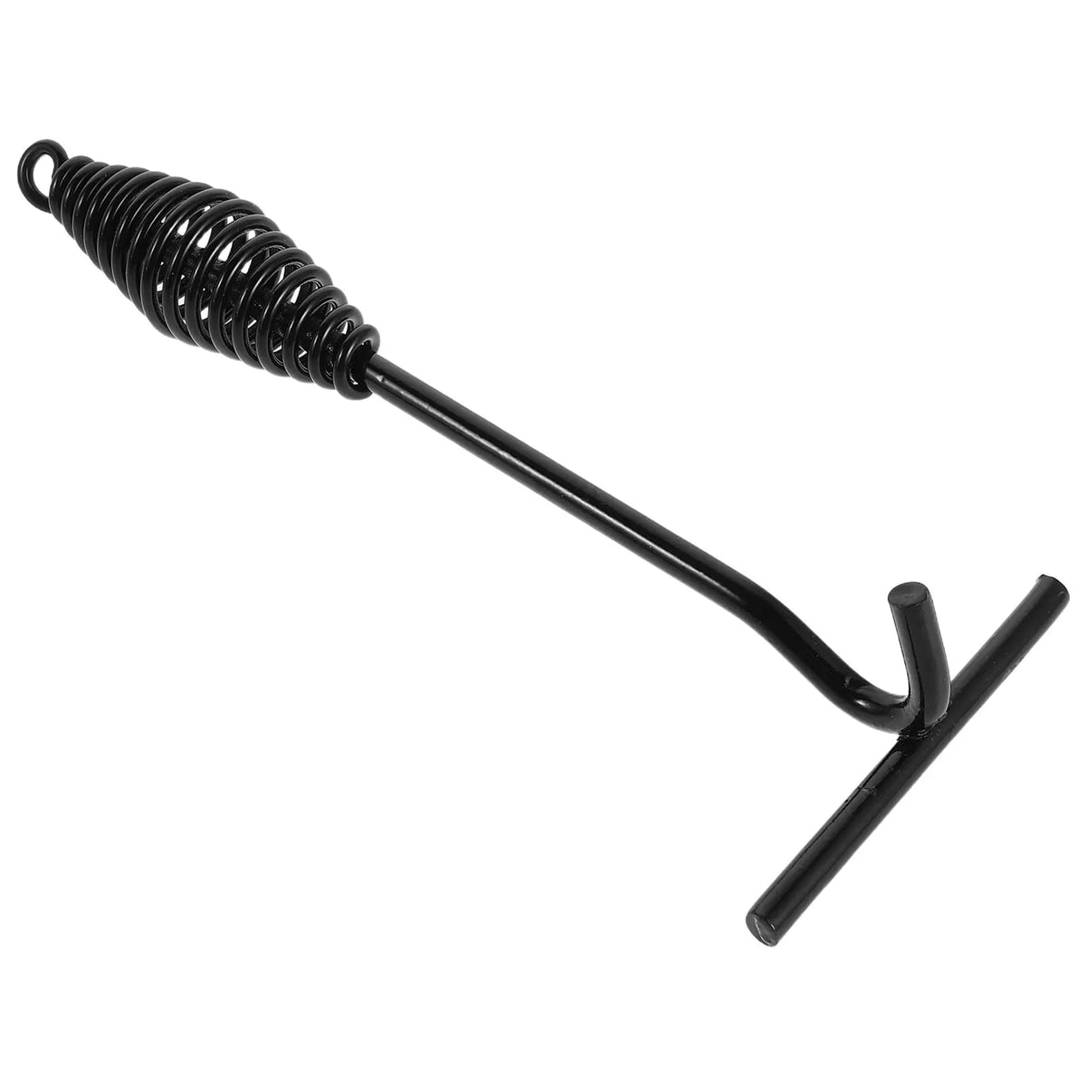 bbqdeals 26cm Black Dutch Oven Lid Lifter with Spiral Handle for BBQ and
