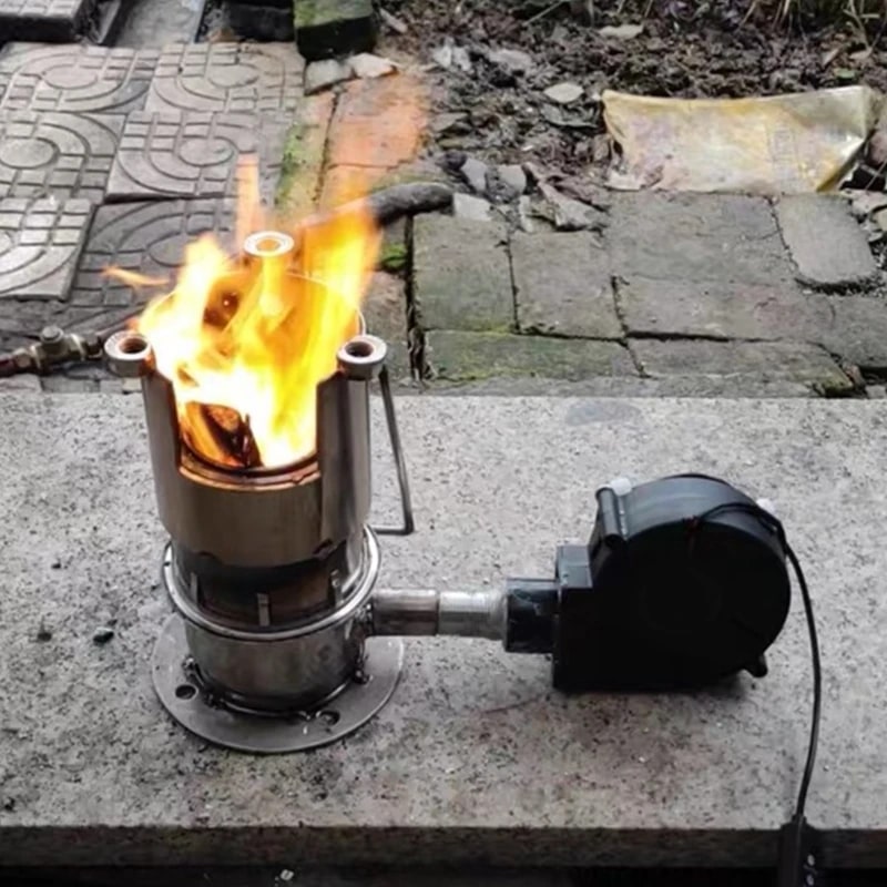 Portable BBQ Air Blower Fan, 3V-12V 2A, 3700RPM, EU or US Plug
