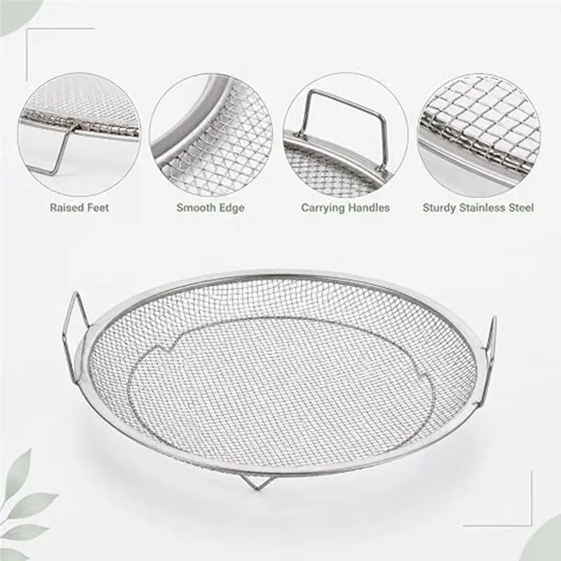 Stainless Steel BBQ Grease Drainer with Mesh Colander and Oil Tray, 9.5 Inch