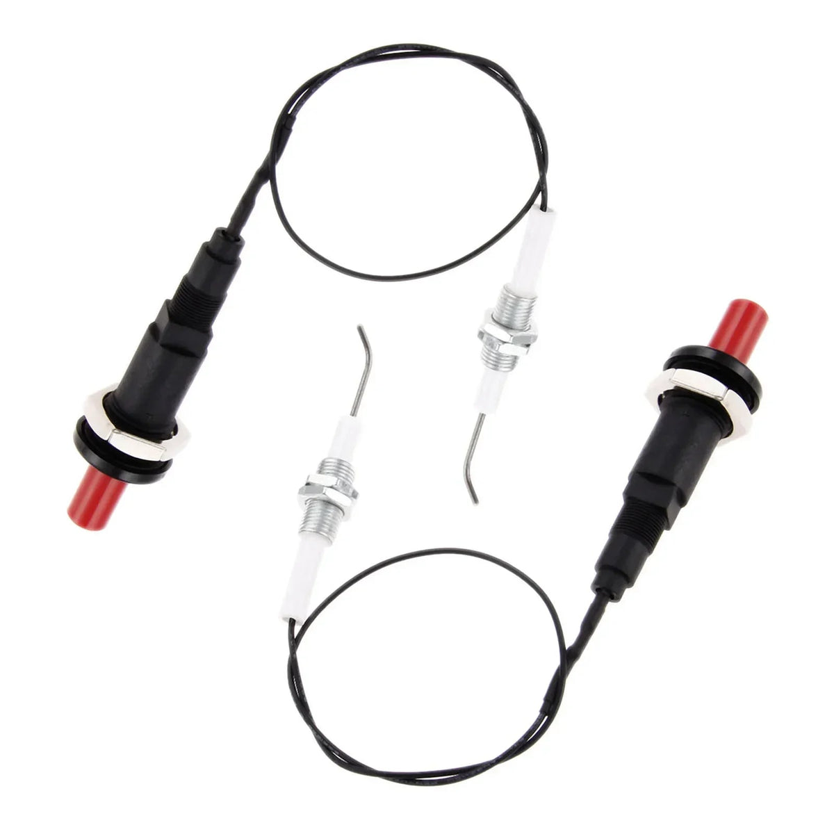Piezo Spark Ignition Set, 2 Kits, M10x1 Electrode, 30cm Wire