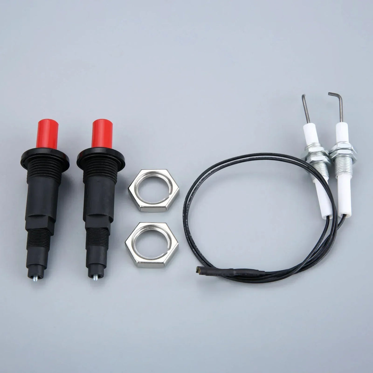 Piezo Spark Ignition Set, 2 Kits, M10x1 Electrode, 30cm Wire