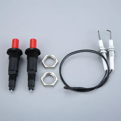 Piezo Spark Ignition Set, 2 Kits, M10x1 Electrode, 30cm Wire