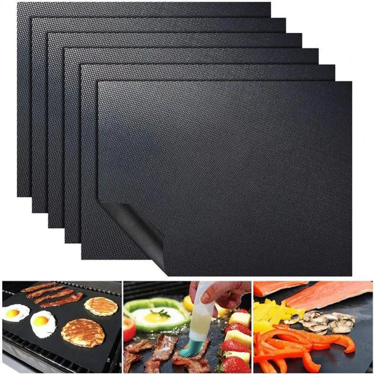 Reusable BBQ Grill Mat 40 x 33cm, Non-Stick Cooking Sheet, 0.25mm