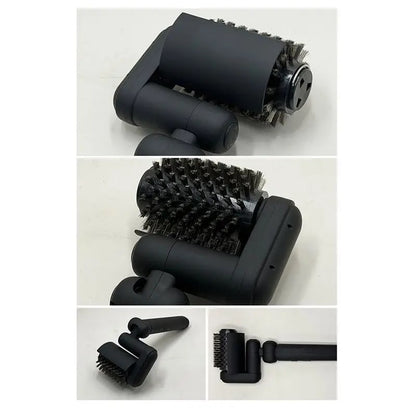 Cordless Electric BBQ Grill Brush, 3-Speed Nylon and Steel Wire Cleaning Tool