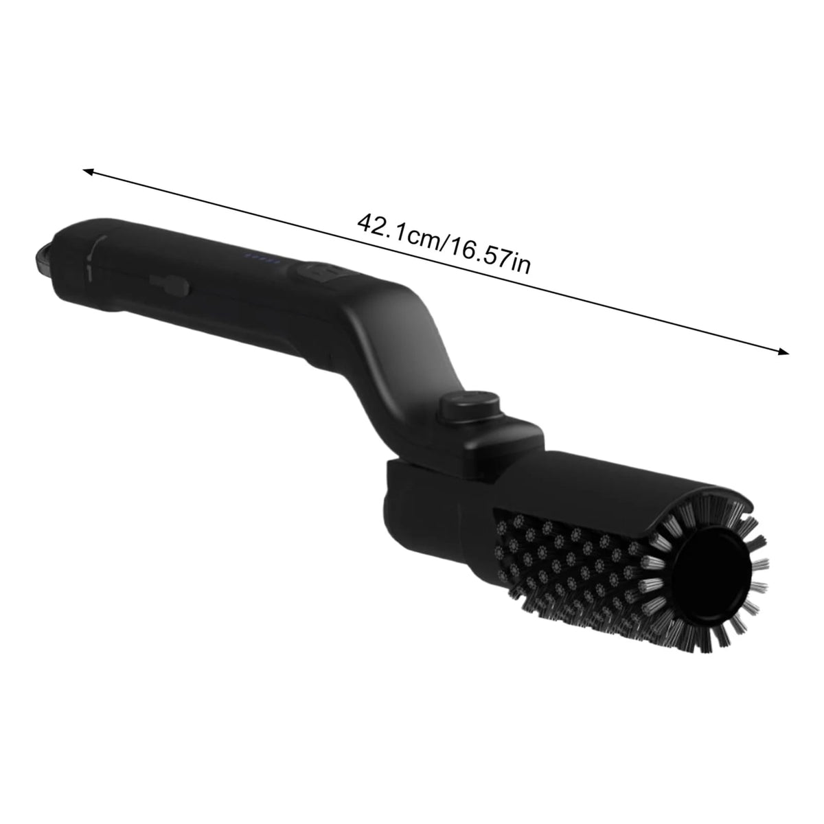 Electric Rotating Grill Brush with Replaceable Head, USB Charging and Metal Bristles