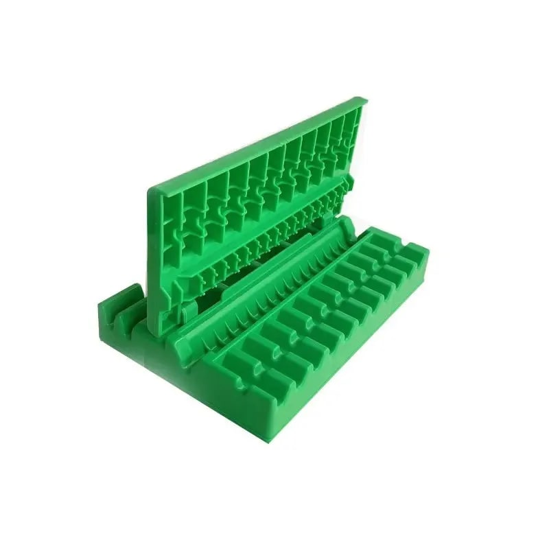 Single-Row Kebab Maker Press, Reusable PP Plastic Skewer Tool - 1 PC Green