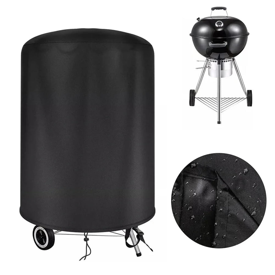 bbqdeals Kettle BBQ Cover, Black Oxford Cloth, 70 x 70cm, Waterproof Cover