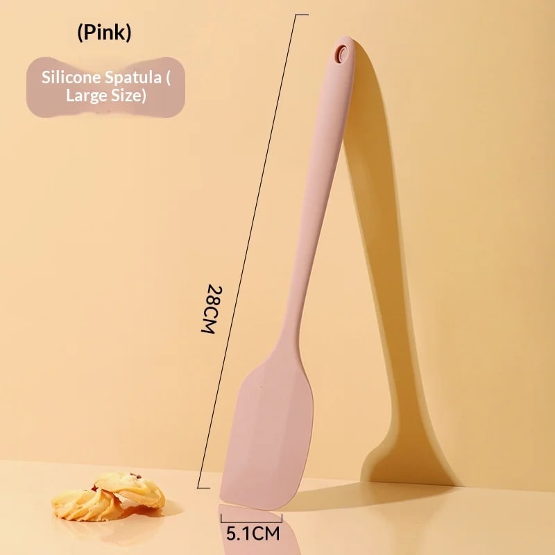 Silicone Basting Brush for BBQ, Baking and Cooking, 20.5-28cm - 28x5.1cm pink