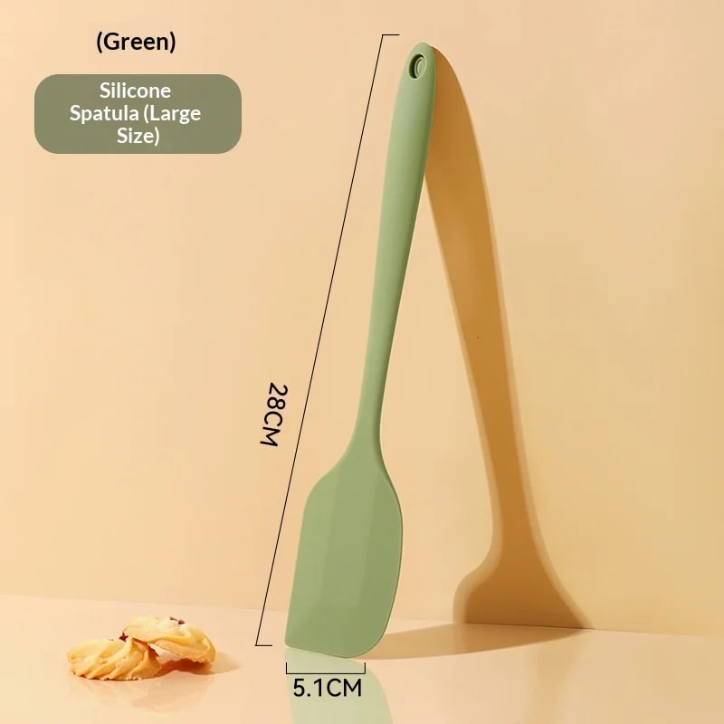 Silicone Basting Brush for BBQ, Baking and Cooking, 20.5-28cm - 28x5.1cm green