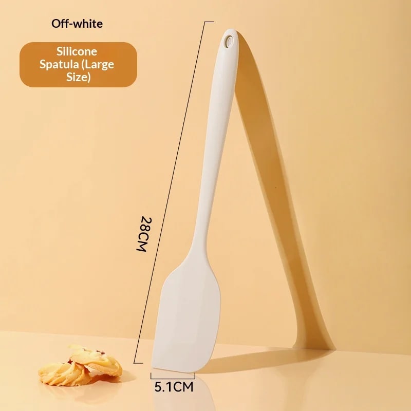 Silicone Basting Brush for BBQ, Baking and Cooking, 20.5-28cm - 28x5.1cm off-white