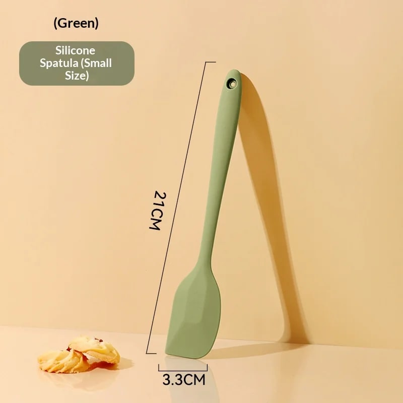 Silicone Basting Brush for BBQ, Baking and Cooking, 20.5-28cm - 21x3.3cm green