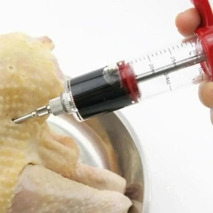 Meat Injector Marinade Syringe for BBQ and Turkey, PP Plastic