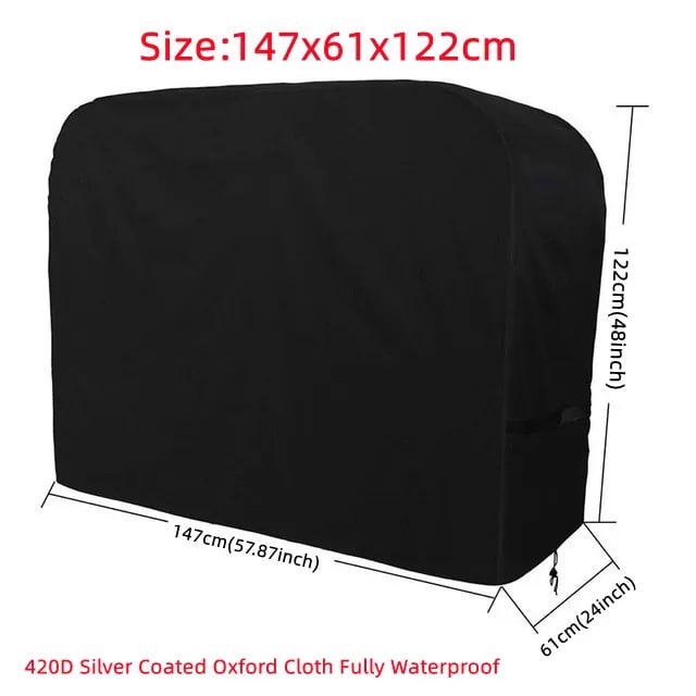 420D Waterproof BBQ Grill Cover in Multiple Sizes - 147x61x122CM 420D