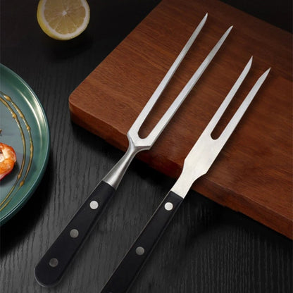 Stainless Steel BBQ Meat Fork, 30cm Portable Barbecue Cooking Tool