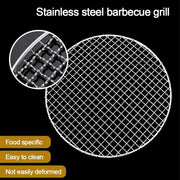 Stainless Steel Round BBQ Grill Rack, Reusable Cooking Grate, 24-40cm