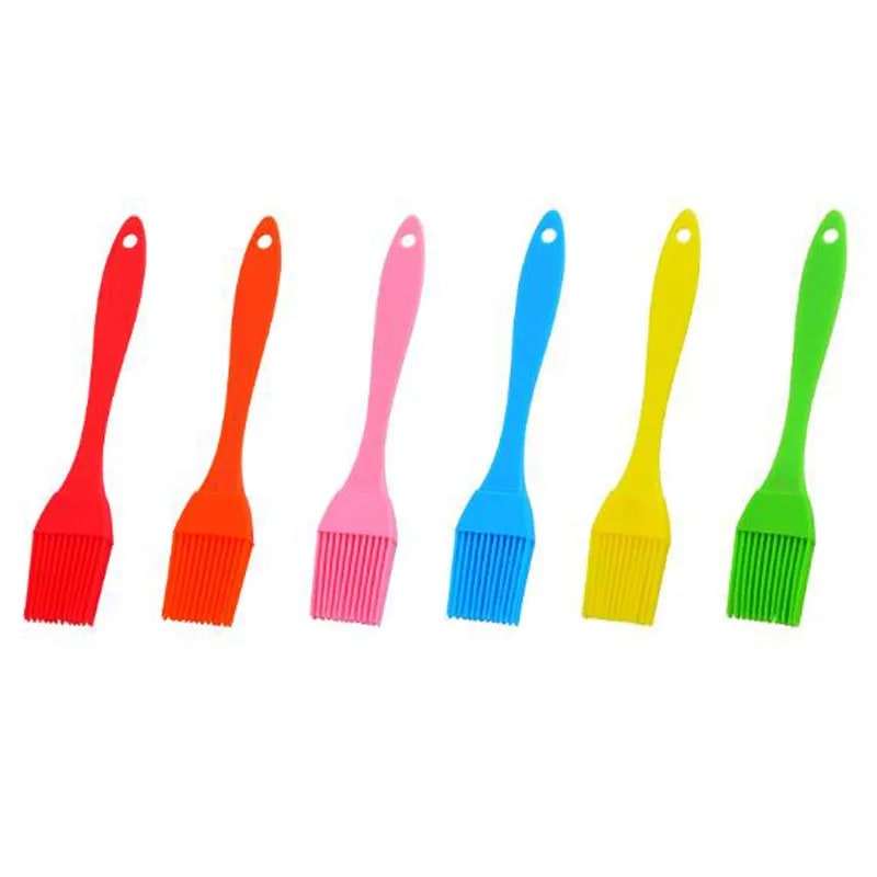 Silicone BBQ Basting Brush, 16 x 3 cm, Plastic Handle, Colour Options