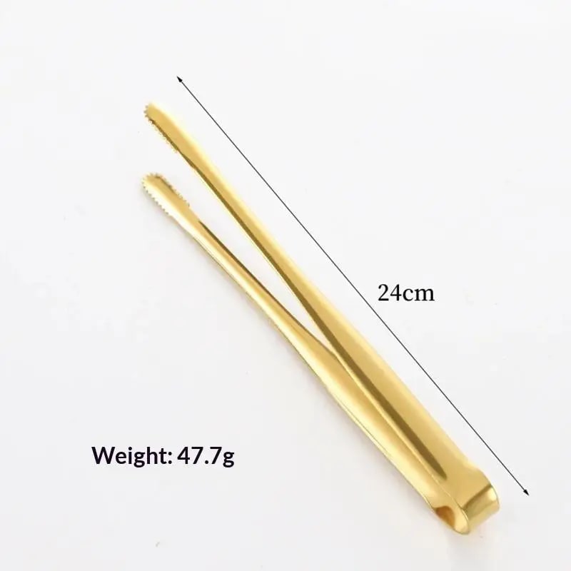 304 Stainless Steel BBQ Grill Tongs with Serrated Food Grip, 19-29cm Options - M AM