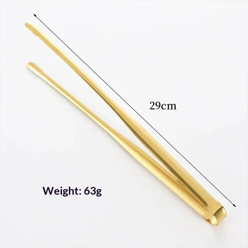 304 Stainless Steel BBQ Grill Tongs with Serrated Food Grip, 19-29cm Options - L AL