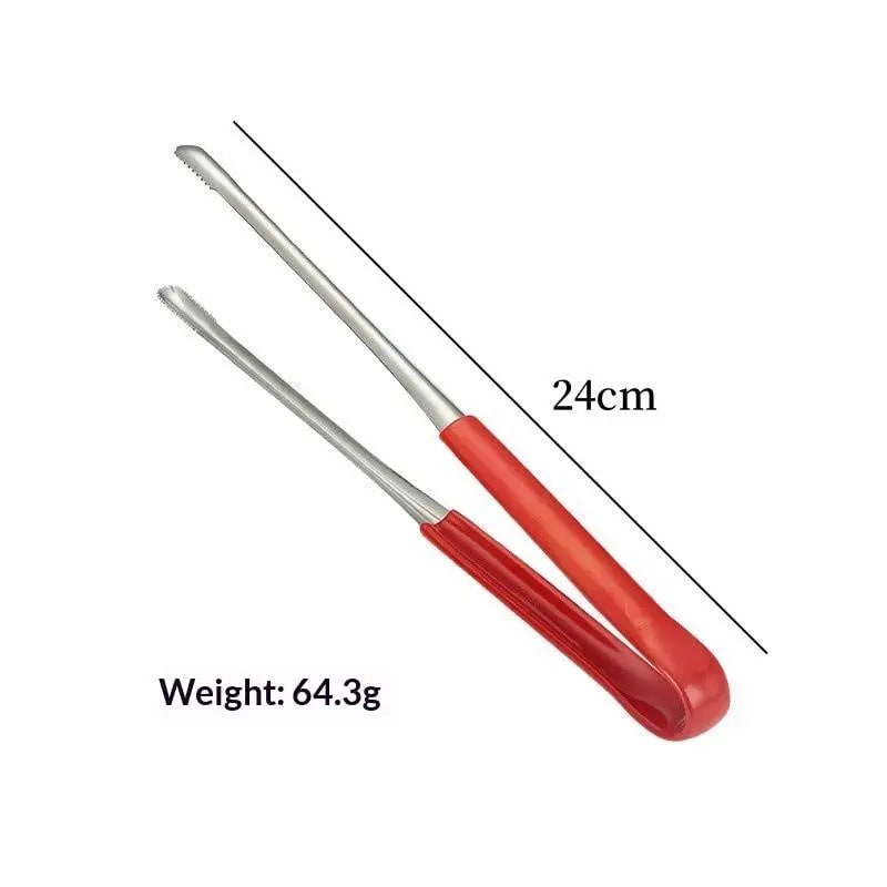 304 Stainless Steel BBQ Grill Tongs with Serrated Food Grip, 19-29cm Options - M BM