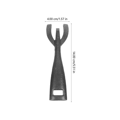 Cast Iron Griddle Plate Gripper Clip, Black Plastic, 14cm