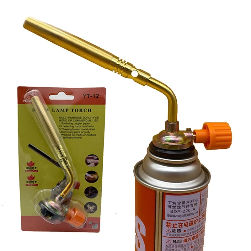 Metal Butane Burner Torch, 13.5cm Long, 6.5cm Wide