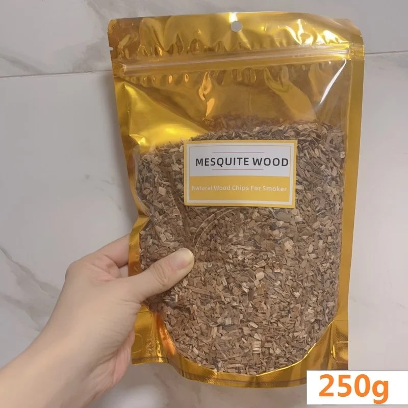 BBQ Smoking Wood Chips, Apple, Cherry, Oak, Hickory and More, 125g to 500g - Mesquite 250g