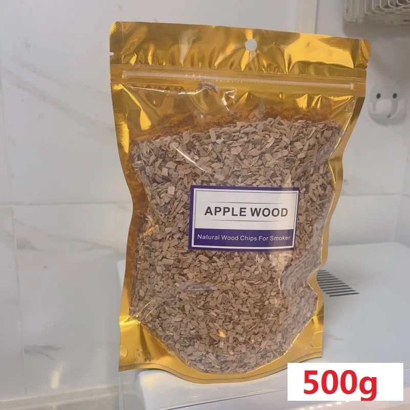 BBQ Smoking Wood Chips, Apple, Cherry, Oak, Hickory and More, 125g to 500g - Apple 500g