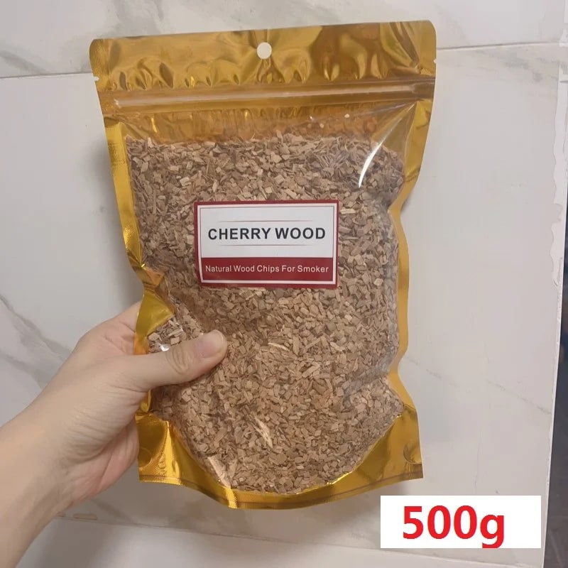 BBQ Smoking Wood Chips, Apple, Cherry, Oak, Hickory and More, 125g to 500g - Cherry 500g
